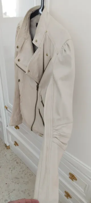 Chaqueta Zara Beige Mujer