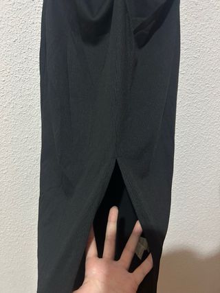 Vestido Shein gris y negro Talla XS nuevo fiesta