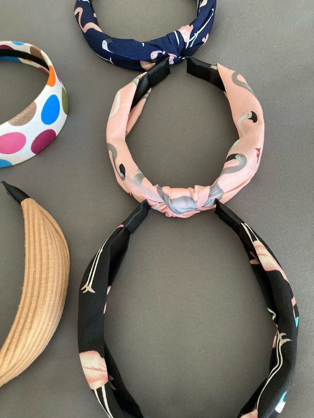 Lote diademas y coleteros niña