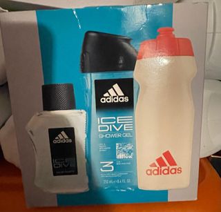 Set Adidas Ice Dive: Perfume y Gel Ducha y botella