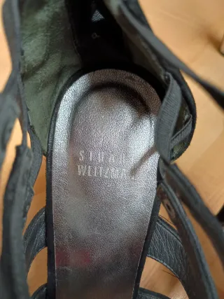 Sandali Stuart Weitzman N.40 scamosciato tacco 10