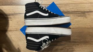 Vans Sk8-Hi Plataforma Ante Negro Blanco