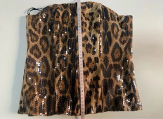 【By Esme Rose】Corsé lentejuelas de leopardo (XS)