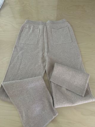 Jersey y pantalón punto camel niña Talla única