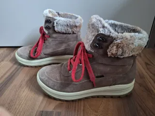 Botines piel nobuk, pelo calentitos