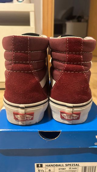 Vans Sk8-Hi Plataforma Ante granate