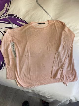 Jersey Zara Rosa/salmon Talla M