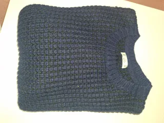 Jersey hombre azul y negro