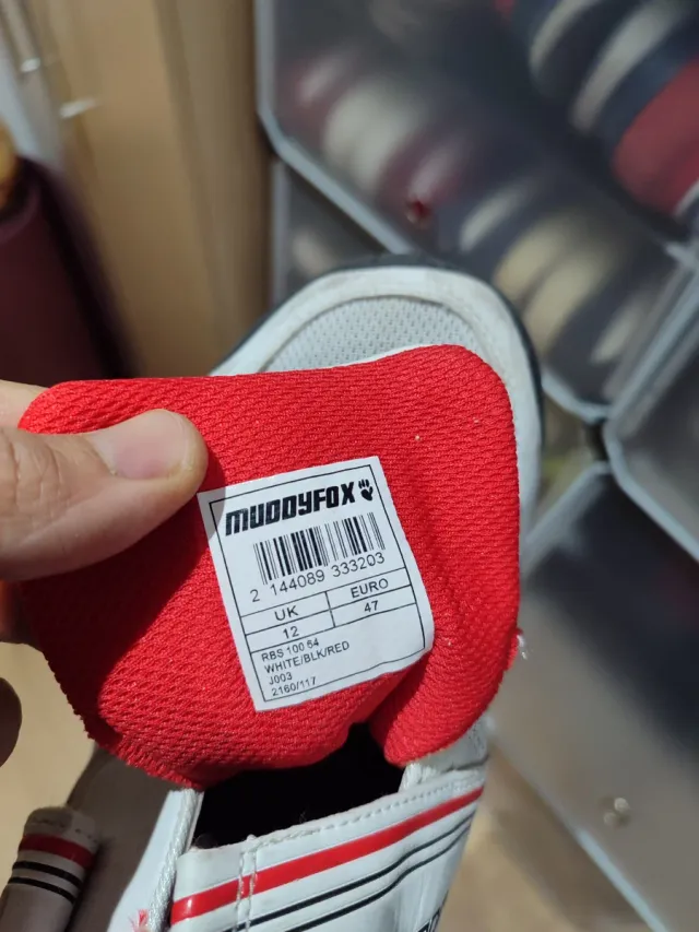 Zapatillas Ciclismo Carretera Blancas talla 46-47