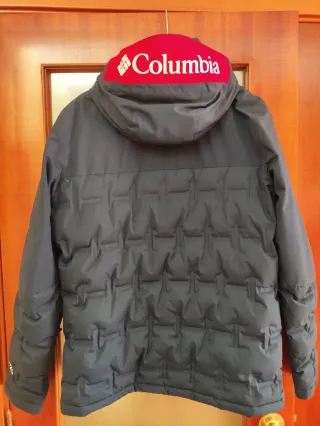 Anorak Columbia Plumas Montaña Esquí azul