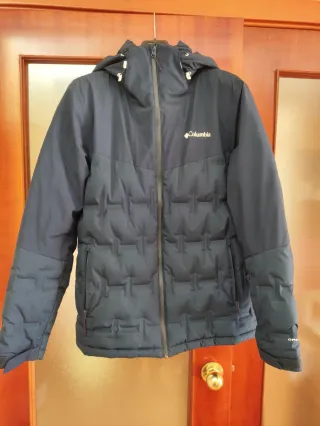 Anorak Columbia Plumas Montaña Esquí azul