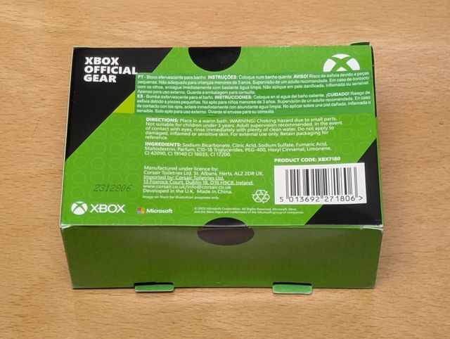 Bomba da Bagno Xbox Effervescente a Forma di Controller