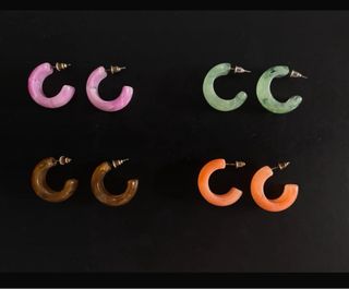 Pack 4 pendientes de aro