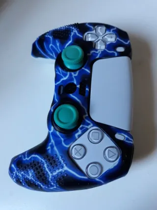 Mando PS5 funda Rayo Azul