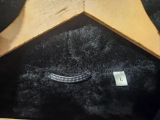 Bombardier Schott Negra cuero oveja