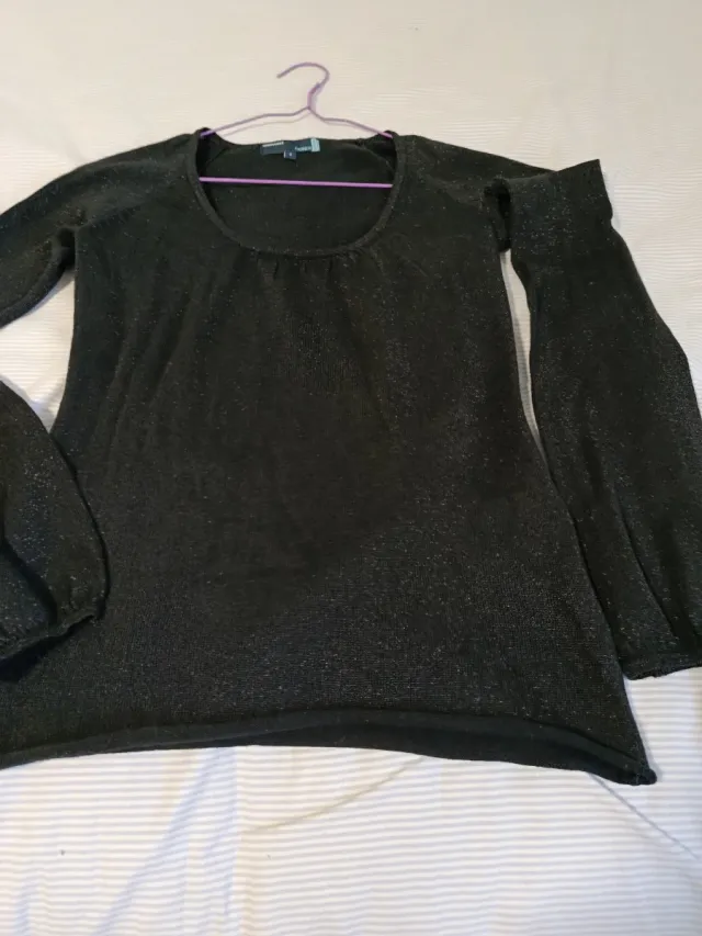 Jersey negro brillante talla S