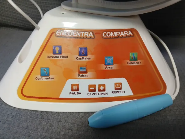 Globo terráqueo educativo interactivo