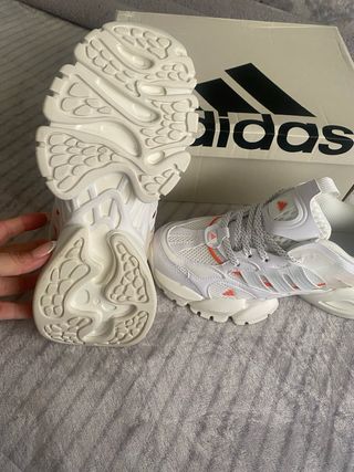 Zapatillas Adidas Runner Deluxe Naranja/Blanco