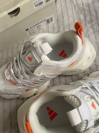 Zapatillas Adidas Runner Deluxe Naranja/Blanco