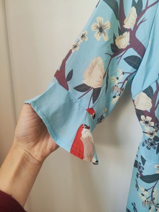 Vestido Kling pájaros azul
