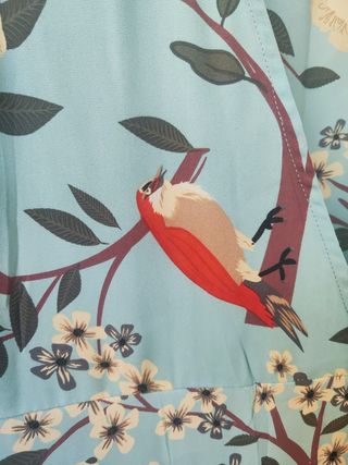 Vestido Kling pájaros azul