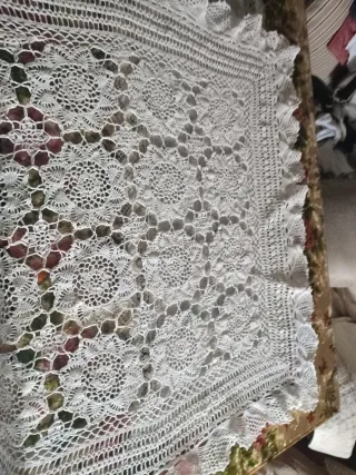 Paño de encaje hilo hecho a mano
