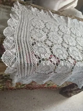 Paño de encaje hilo hecho a mano