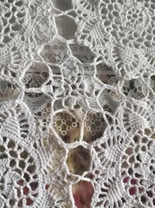 Paño de encaje hilo hecho a mano