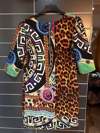 Vestido Teria Yabar Estampado Leopardo