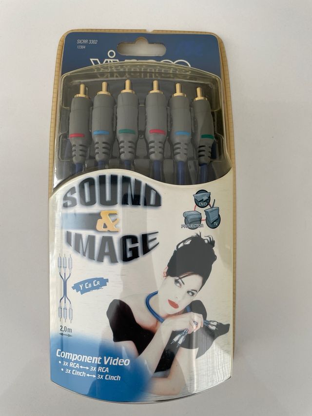 Cable RCA Componente Vivanco 2m