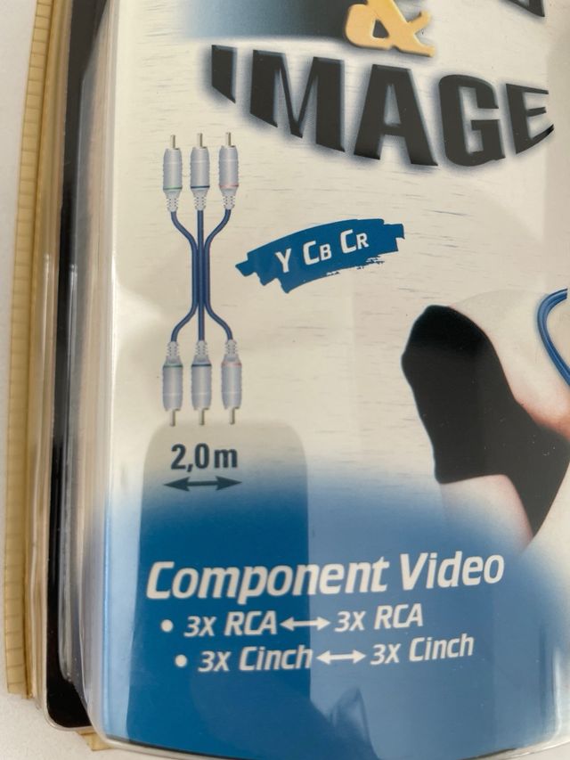 Cable RCA Componente Vivanco 2m