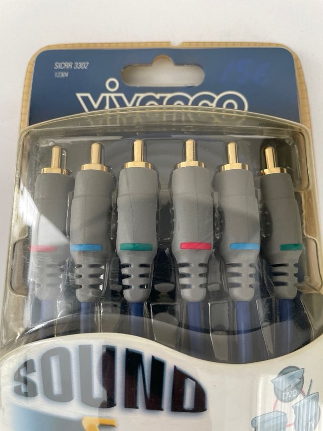 Cable RCA Componente Vivanco 2m