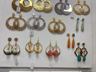 Pendientes Flamenca Dorados y Plateados