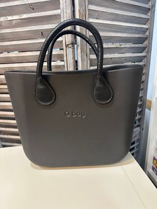 O Bag mini color gris marengo