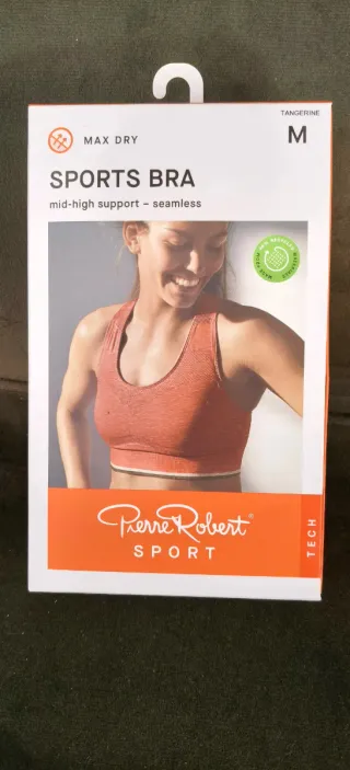 MAX DRY Sujetador Deportivo Talla M Naranja