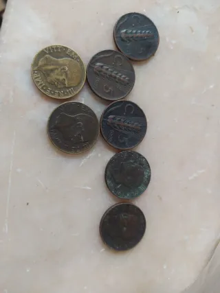 Lotto 7 Monete Italiane 5cent