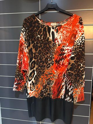 Vestido/Camisola Teria Yabar Animal Print Talla Ún