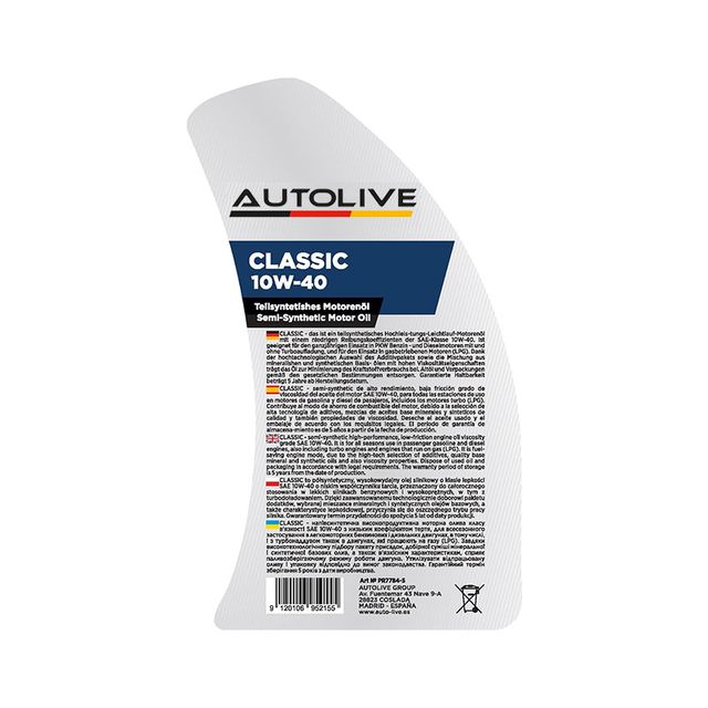 Autolive Classic 10W40 5L