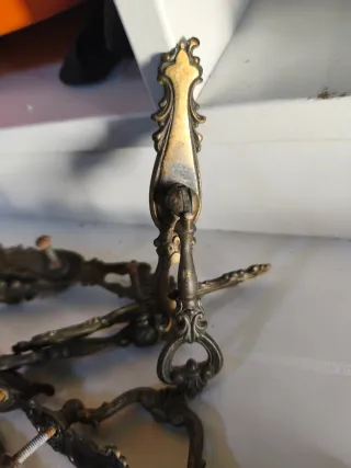 Tiradores vintage metal dorado