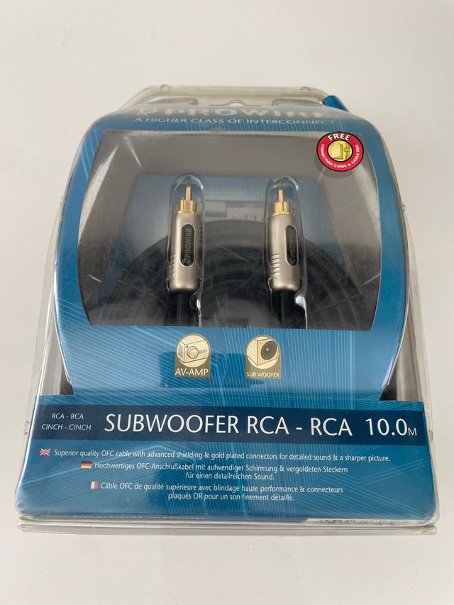 Cable Subwoofer RCA Prowire 10m