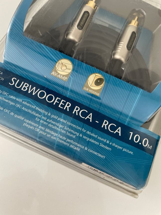 Cable Subwoofer RCA Prowire 10m