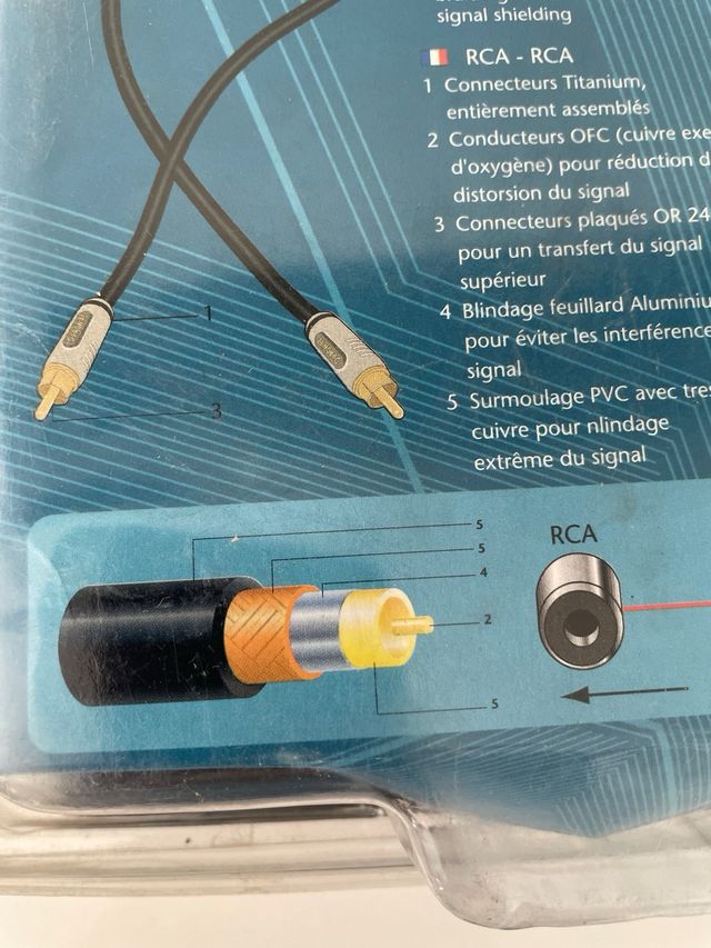 Cable Subwoofer RCA Prowire 10m