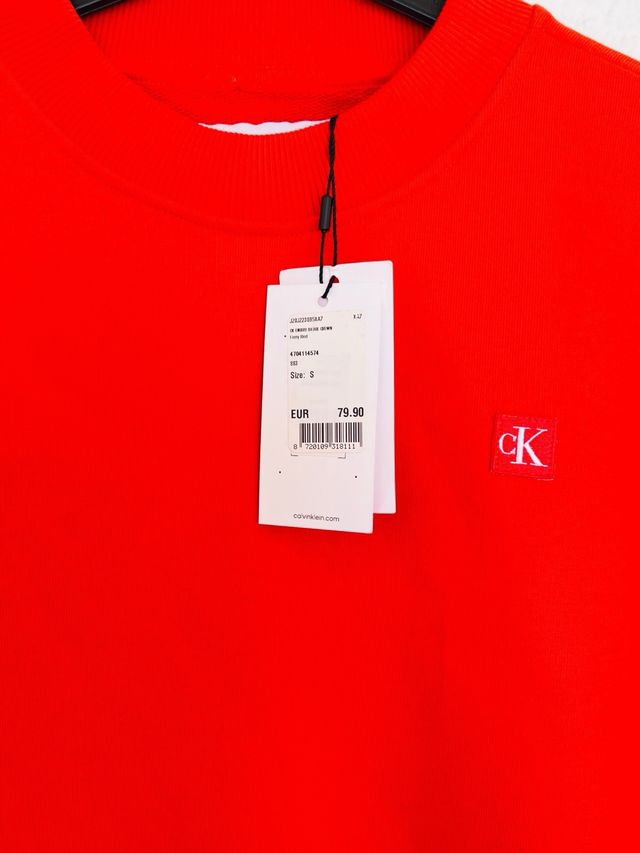Sudadera Calvin Klein Roja Talla XS