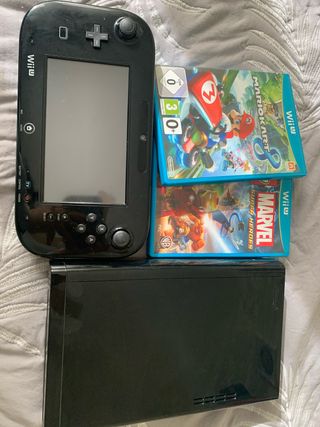 Nintendo Wii U Negra + Juegos
