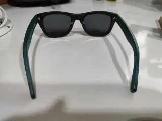 Gafas Root Bambú Negras y Turquesa/verdes