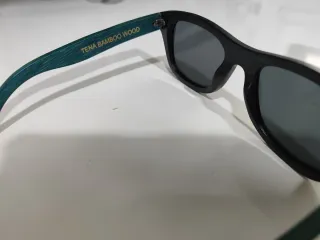 Gafas Root Bambú Negras y Turquesa/verdes