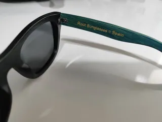 Gafas Root Bambú Negras y Turquesa/verdes