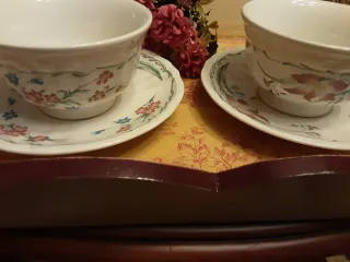 Juego 2 Tazas con plato Desayuno San Claudio