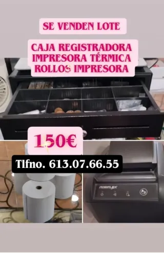 Caja Registradora Impresora Térmica y Rollos