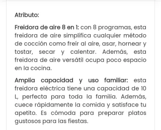 Freidora de aire costway